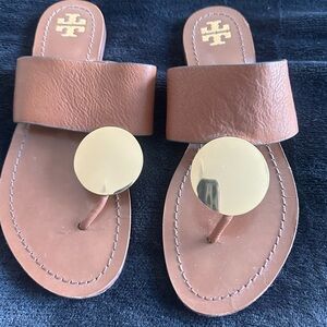 Tory Burch Patos Disk - Milled Calf Leather Sandal